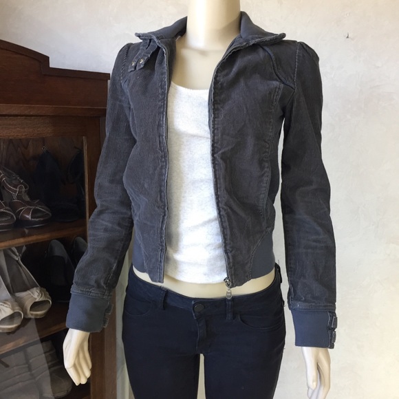 Mossimo Supply Co. Jackets & Blazers - Mossimo Grey Corduroy Jacket Size Small